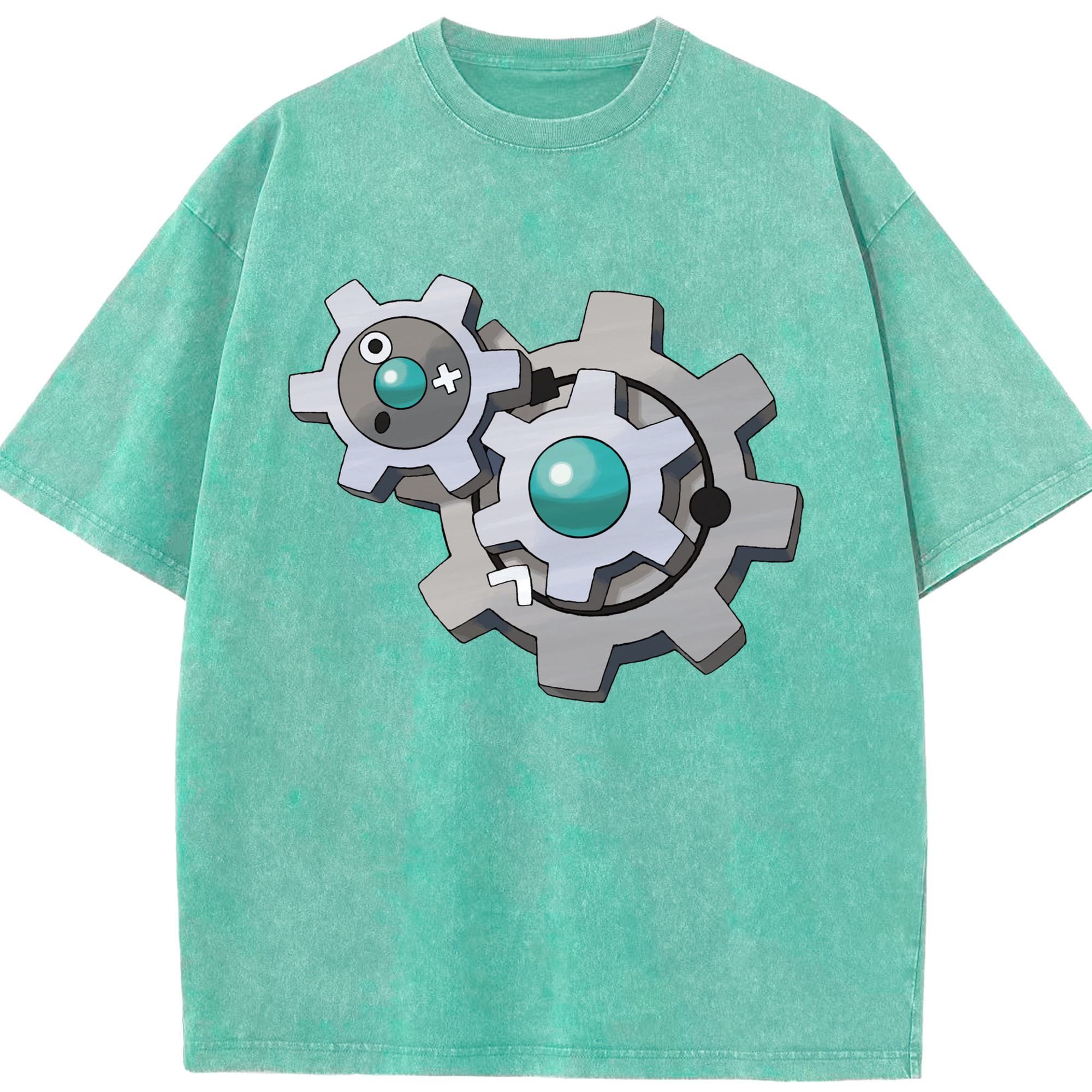 （画像用） ポケットモンスター Pokémon 綿100% ヴィンテージ風 半袖Tシャツ（フロントプリント）